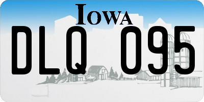 IA license plate DLQ095