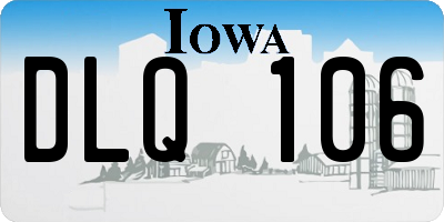 IA license plate DLQ106