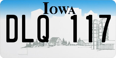 IA license plate DLQ117