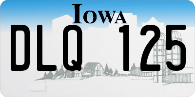 IA license plate DLQ125