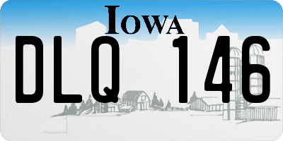 IA license plate DLQ146