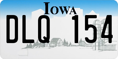 IA license plate DLQ154