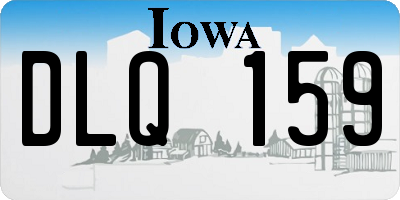 IA license plate DLQ159