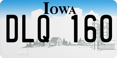 IA license plate DLQ160