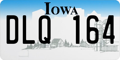 IA license plate DLQ164