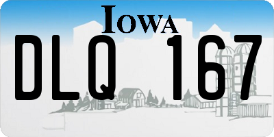 IA license plate DLQ167