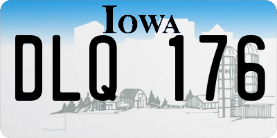 IA license plate DLQ176