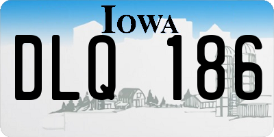 IA license plate DLQ186