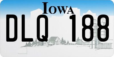 IA license plate DLQ188