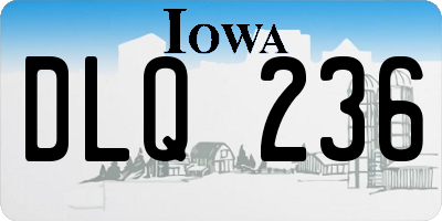 IA license plate DLQ236