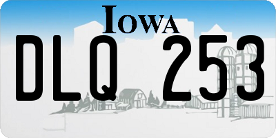 IA license plate DLQ253