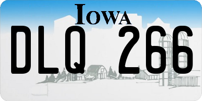 IA license plate DLQ266