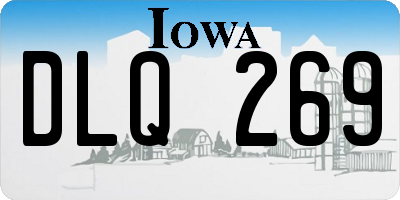 IA license plate DLQ269