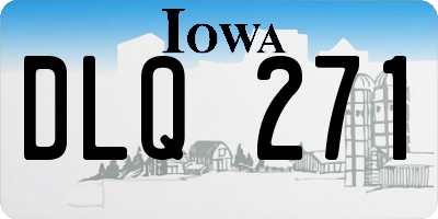IA license plate DLQ271