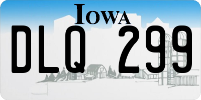 IA license plate DLQ299