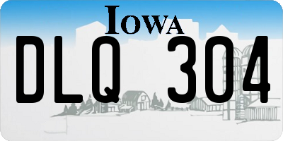IA license plate DLQ304