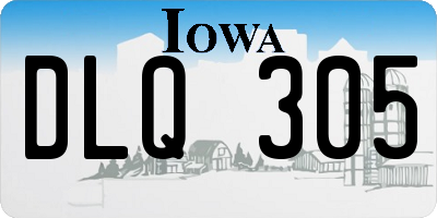 IA license plate DLQ305