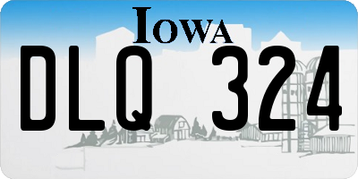 IA license plate DLQ324