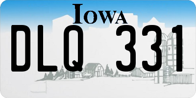 IA license plate DLQ331