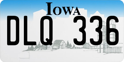IA license plate DLQ336