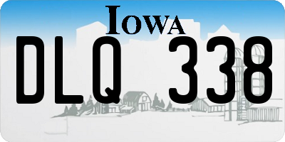 IA license plate DLQ338