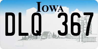 IA license plate DLQ367