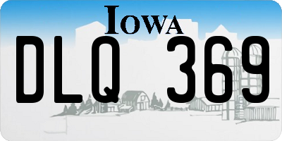 IA license plate DLQ369
