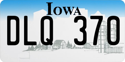 IA license plate DLQ370