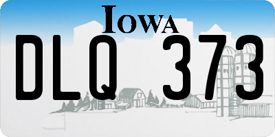 IA license plate DLQ373