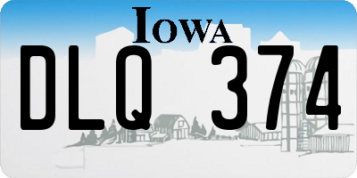 IA license plate DLQ374