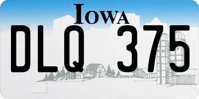 IA license plate DLQ375