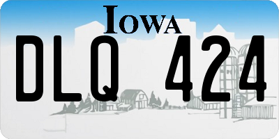 IA license plate DLQ424