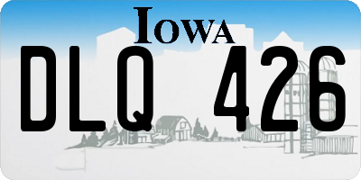 IA license plate DLQ426