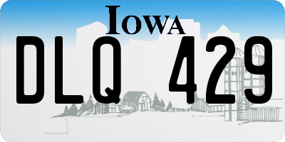 IA license plate DLQ429