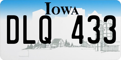 IA license plate DLQ433