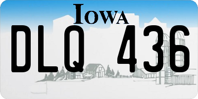 IA license plate DLQ436