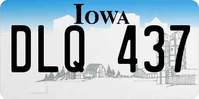 IA license plate DLQ437
