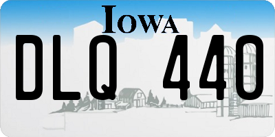 IA license plate DLQ440