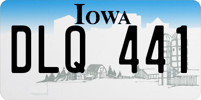 IA license plate DLQ441