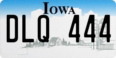 IA license plate DLQ444