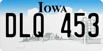 IA license plate DLQ453