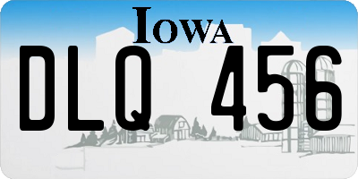 IA license plate DLQ456