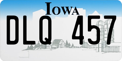 IA license plate DLQ457