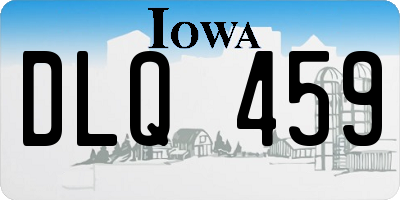 IA license plate DLQ459