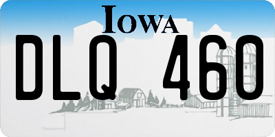 IA license plate DLQ460
