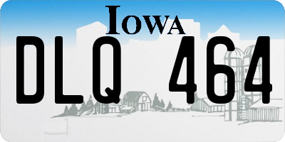 IA license plate DLQ464
