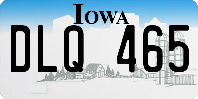IA license plate DLQ465
