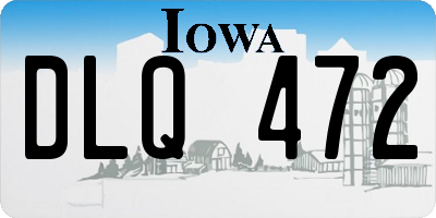 IA license plate DLQ472