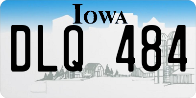 IA license plate DLQ484