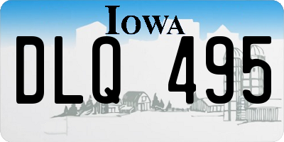 IA license plate DLQ495